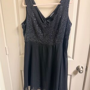 Charlotte Russe Black Sequin Sleeveless Dress